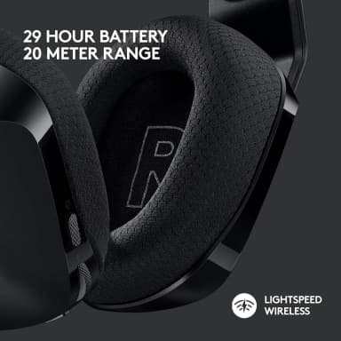 Logitech G733 headset with 29-hour battery life and 20-meter range