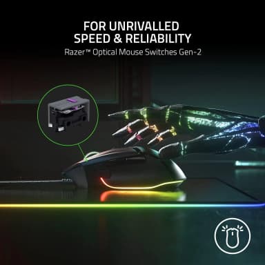 Razer Basilisk V3 with optical switches for speed and reliability