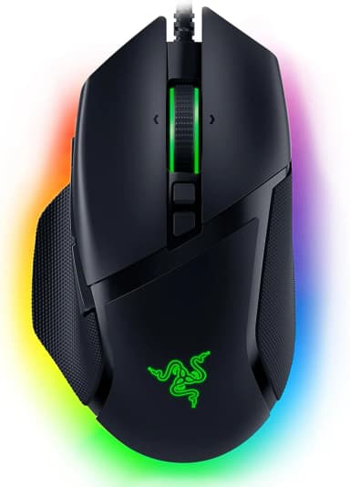 Razer Basilisk V3 gaming mouse with RGB lighting