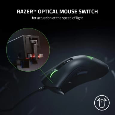 Razer DeathAdder V2 optical mouse switch with no double-clicking issues